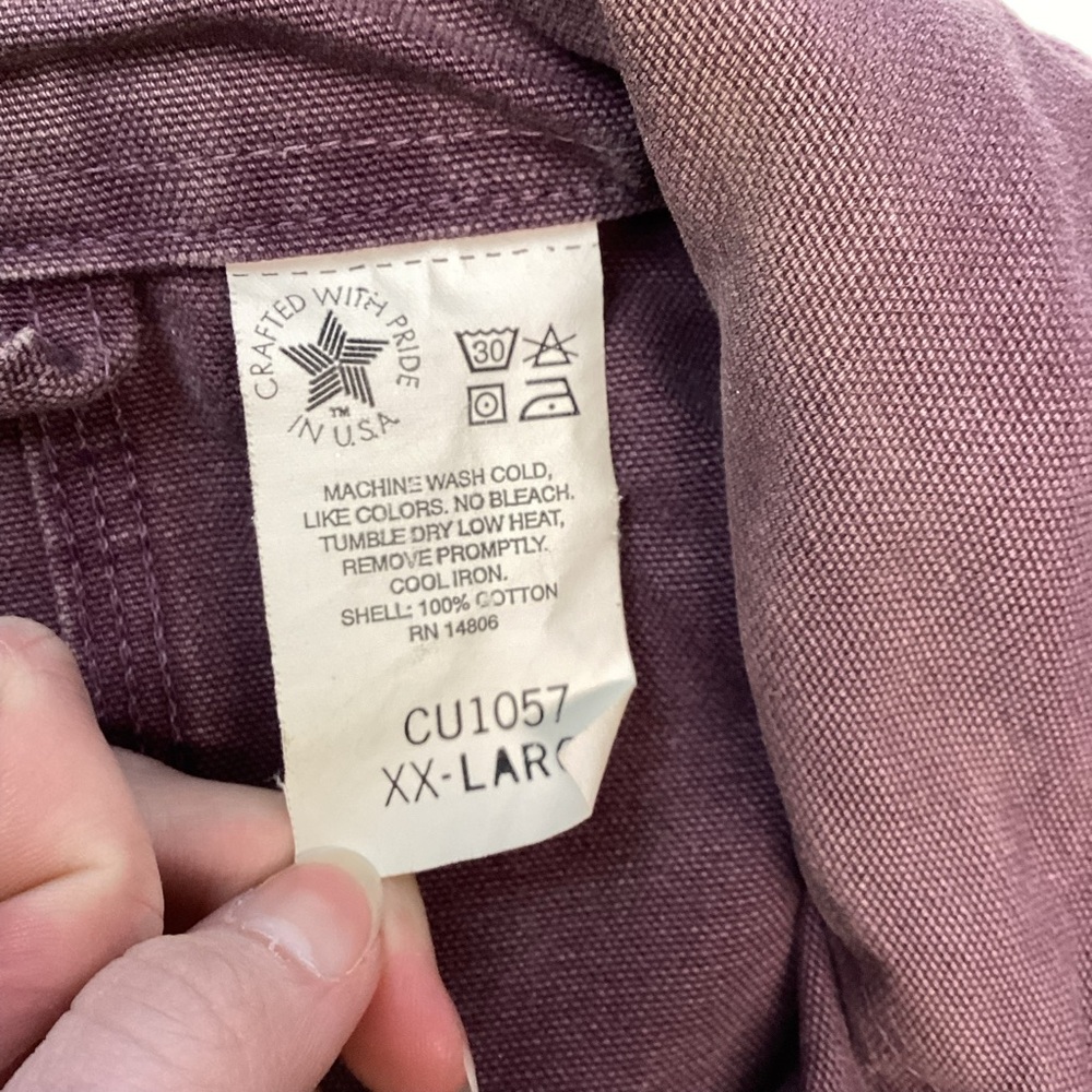Carhartt Men’s Chore Style Coat Size 2XL Purple - Picture 5 of 7